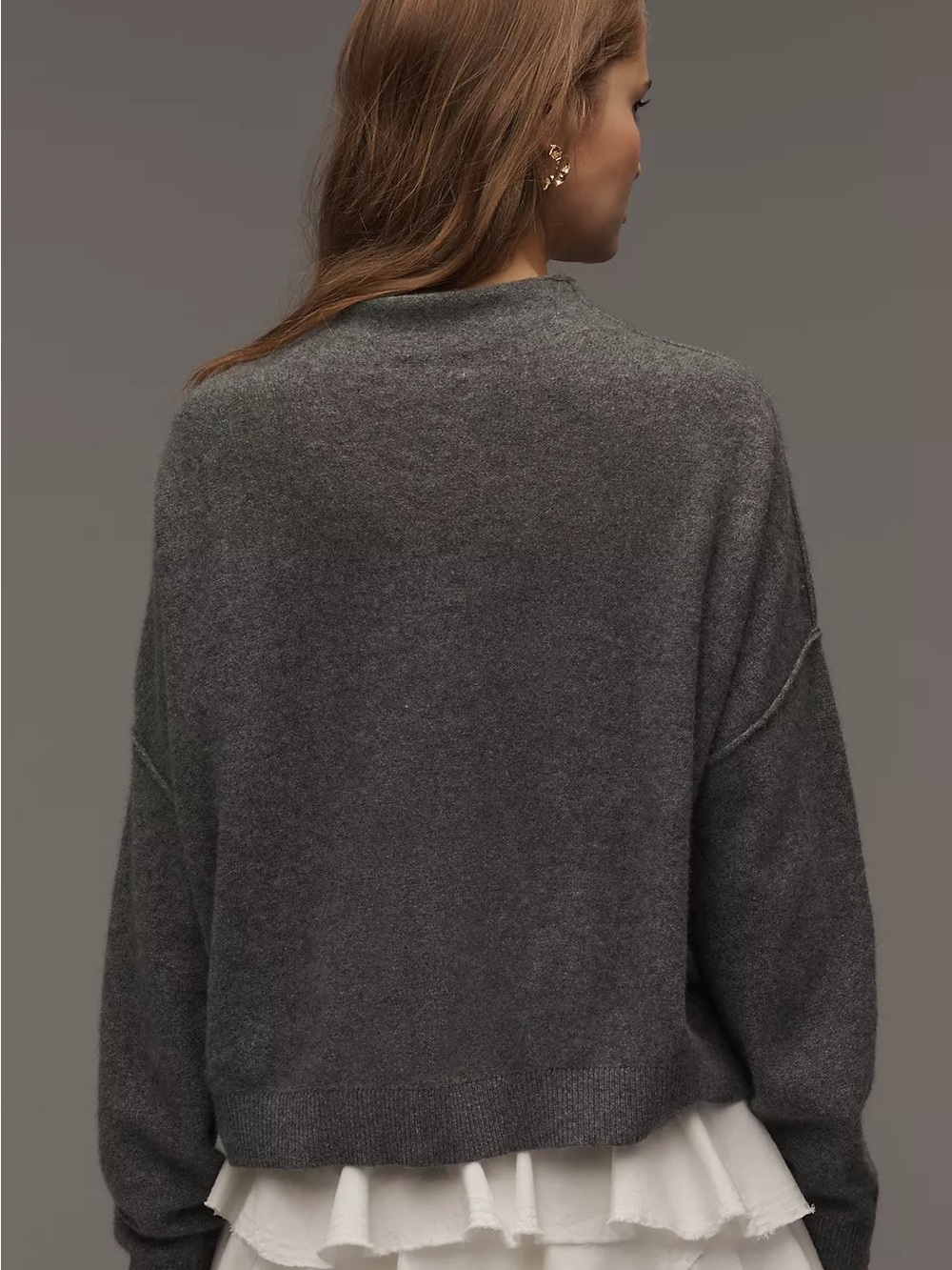 Anthropologie Pilcro Alani Cashmere Mock-Neck Sweater - Picture 2 of 6